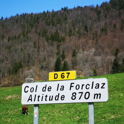 Panneau Col de la Forclaz