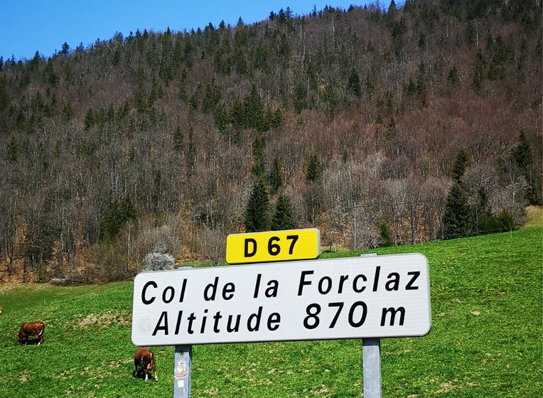 Panneau Col de la Forclaz