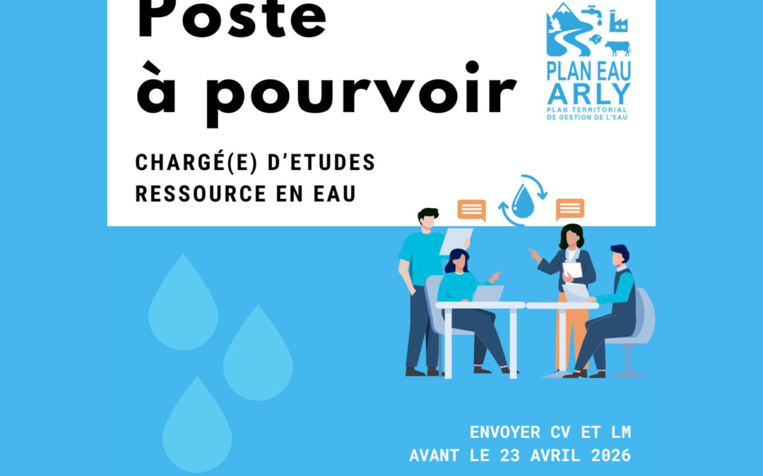 EMPLOI | SMBVA | Chargé.e d’études ressources en eau