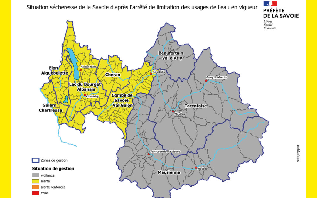 Alerte sécheresse | Usage de l’eau en restriction
